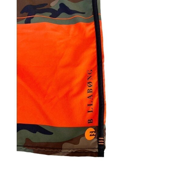 Billabong PX2 Platinum Mens Sz 40 Camo Green & Orange Boardshorts - Picture 9 of 10